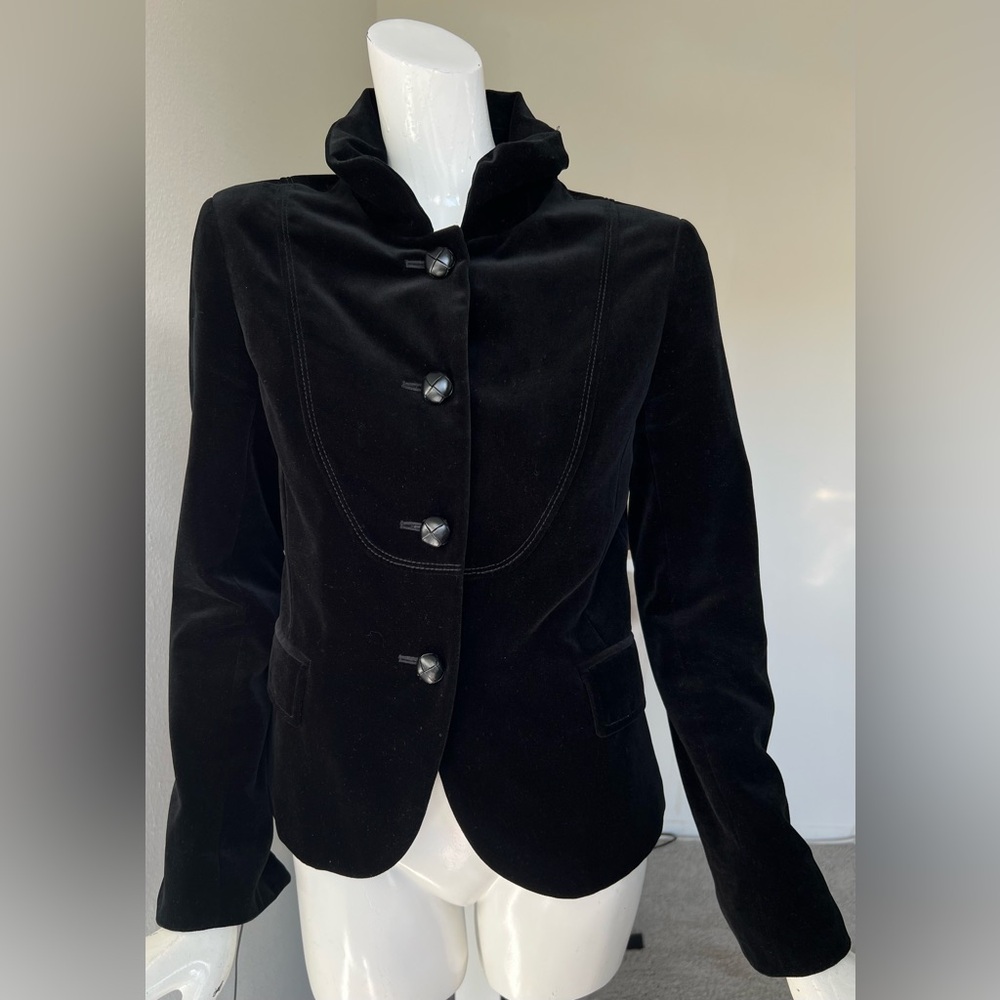 J. Crew velvet jacket- cute size 4
